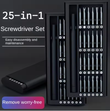 25-in-1 Mini Screwdriver Set, Flathead and Crosshead Small Screwdrivers, Suitable for Electronics,Precision Repair Tools