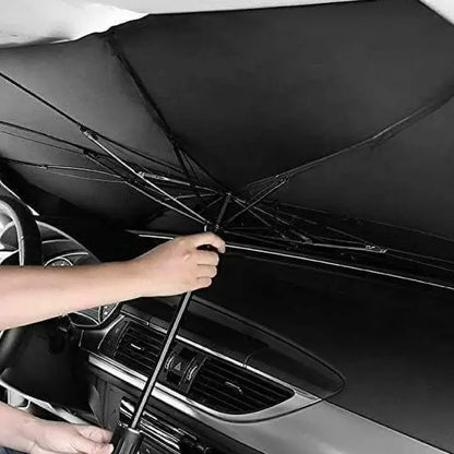 Car Umbrella Sun Shade Cover for Windshield UV Reflecting Foldable Front Car Sunshade Umbrella