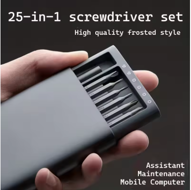 25-in-1 Mini Screwdriver Set, Flathead and Crosshead Small Screwdrivers, Suitable for Electronics，Precision Repair Tools